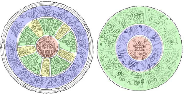 Ilustraci&oacute;n, plato de madera con incrustaciones resguardado en el Museo Nacional de Arqueolog&iacute;a, Antropolog&iacute;a e Historia del Per&uacute; (MO 4430)