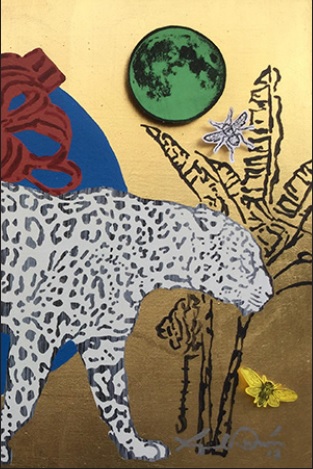 FRAGMENTO DE JAGUAR ALBINO Y LUNA PRIETA, 2017