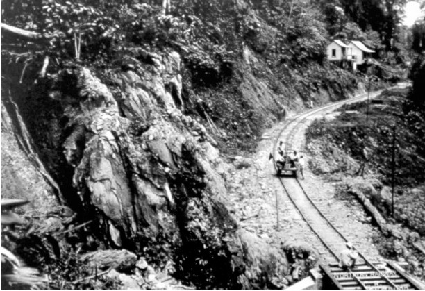 Línea férrea Limón, 1890.