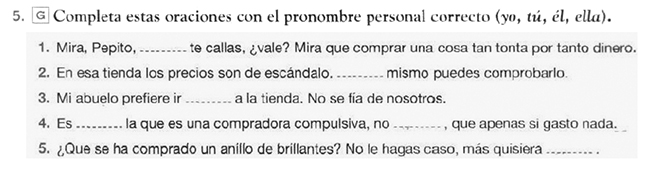 Español Lengua viva 4, Cuaderno de actividades, p. 59.