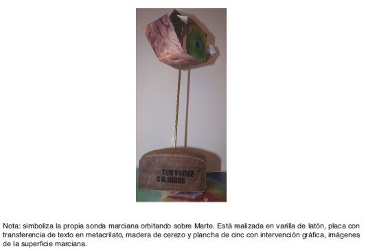 Imagen del prototipo del objeto conmemorativo diseado por las estudiantes y desarrollado por el docente