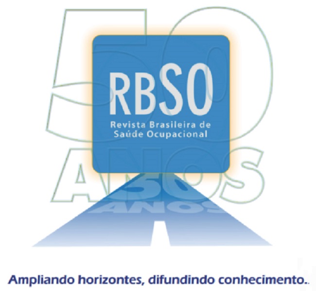 Selo comemorativo dos 50 anos da Revista Brasileira de Saúde Ocupacional (RBSO)