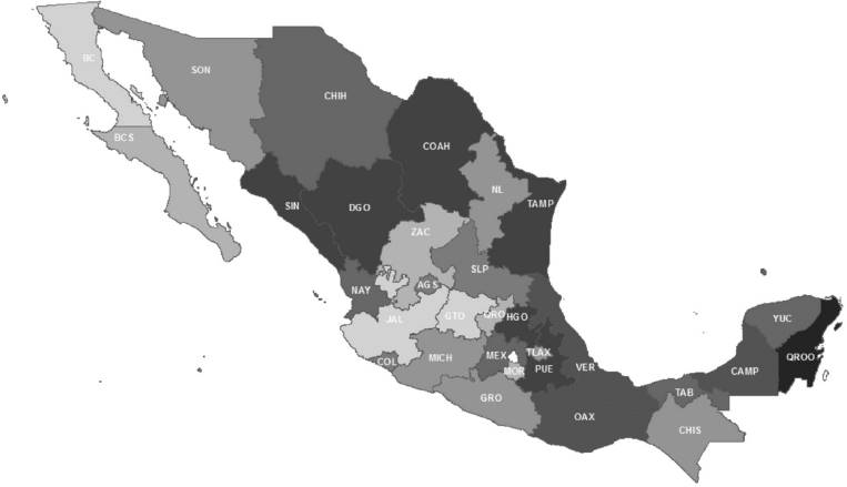 Hegemon&iacute;a del PRI en los estados