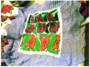 Servilleta bordada en San Pedro del Rosal