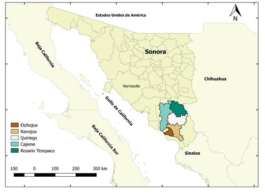 Ubicaci&oacute;n de las sociedades de Cobanaras Federaci&oacute;n