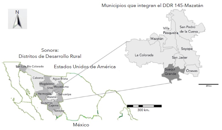 El DDR-145 Mazatán y el municipio de Suaqui Grande, Sonora, México