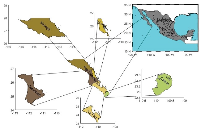 Baja California Sur y sus cinco municipios