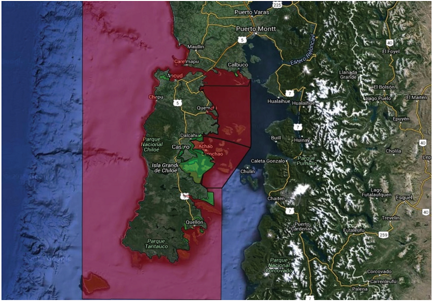 Zona afectada por la FAN durante la crisis de 2016