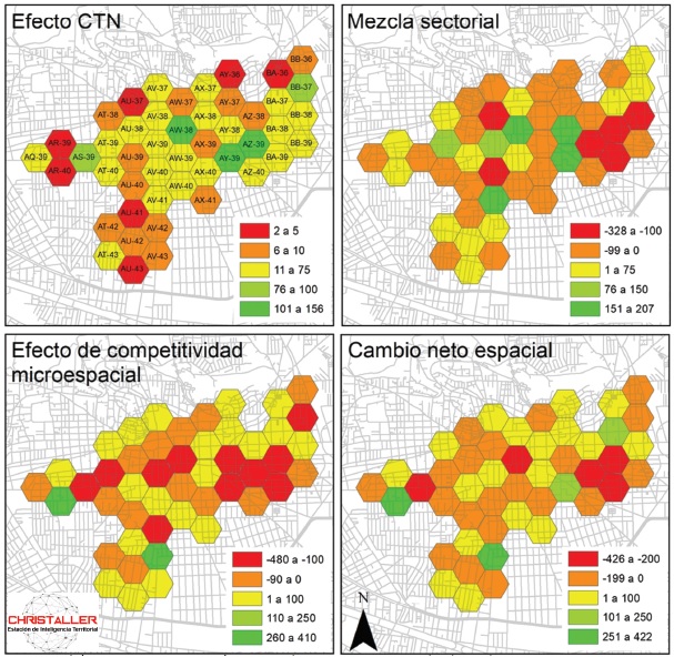 An&aacute;lisis de cambio y participaci&oacute;n espacial de servicios de profesionales (sectores 54, 56, 62): microespacios versus CTN (zona referencial), 2010-2018