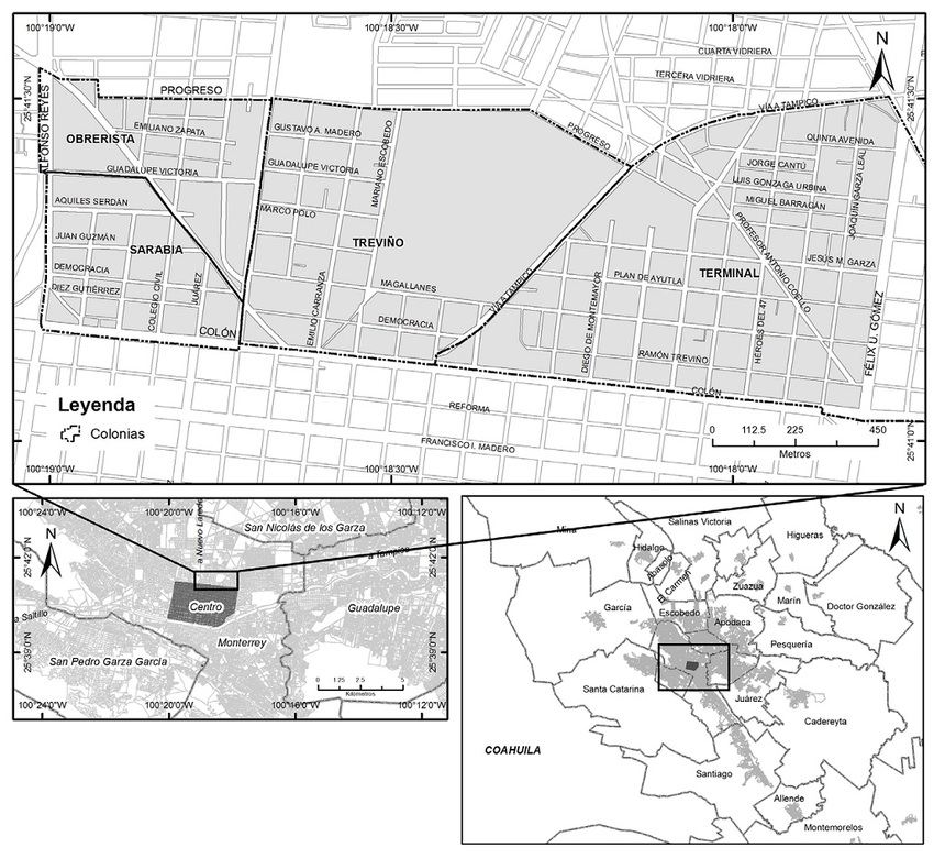 Delimitaci&oacute;n del &aacute;rea de estudio
