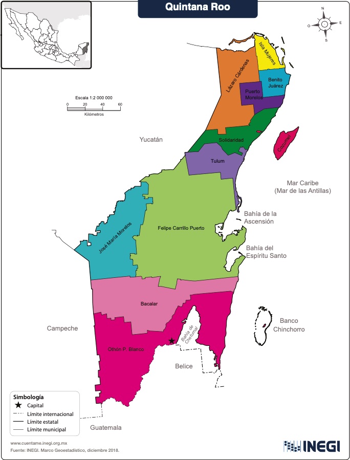 Ubicaci&oacute;n geogr&aacute;fica de Jos&eacute; Mar&iacute;a Morelos
