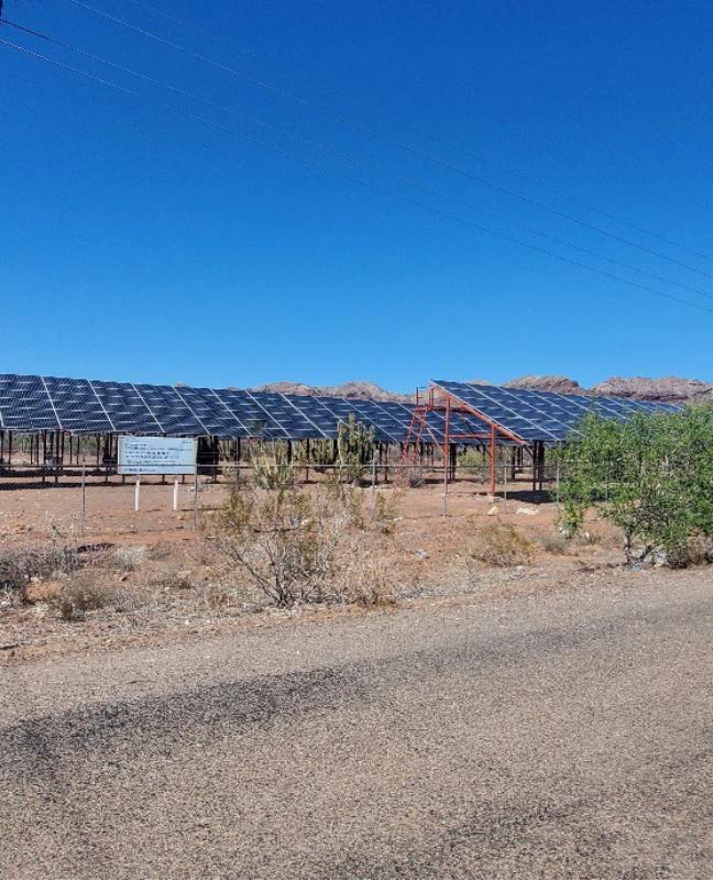 Parque fotovoltaico para alimentar la desaladora de Punta Chueca