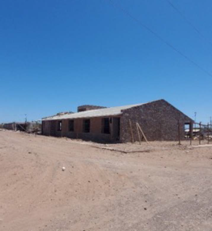Construcci�n en obra negra del comedor comunitario y la casa escolar en Punta Chueca, Sonora