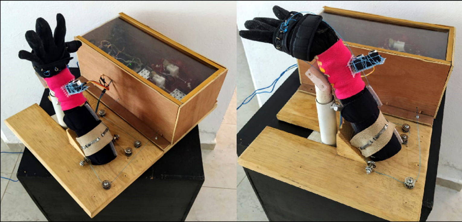 Emulaci�n de casos de estudio con el modelo f�sico experimental mediante control manual 