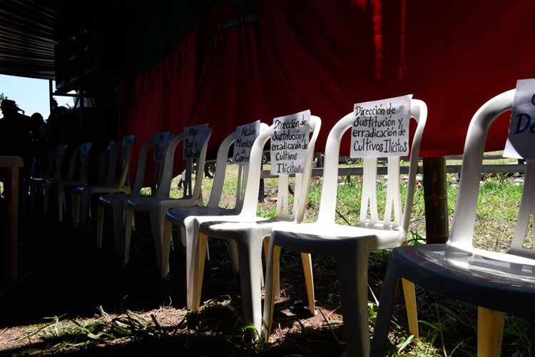 Sillas vacías en Corinto, Cauca