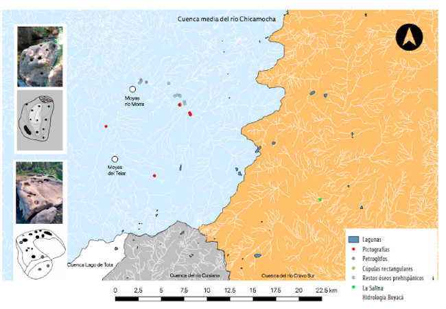 Moyas, lagunas y sitios arqueológicos de la cuenca media del río Chicamocha