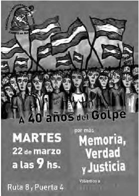 Marcha por la Memoria, Verdad y Justicia, 2015