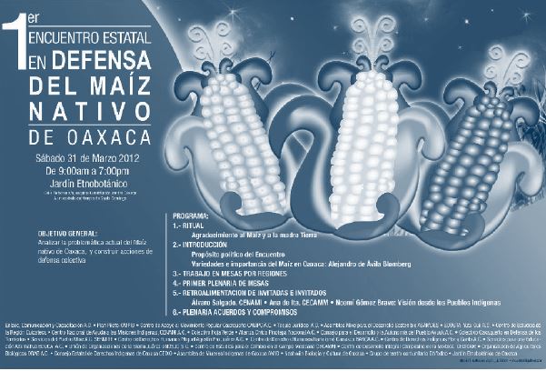 Defensa del maíz nativo y de los pueblos indígenas y campesinos de México, 2014