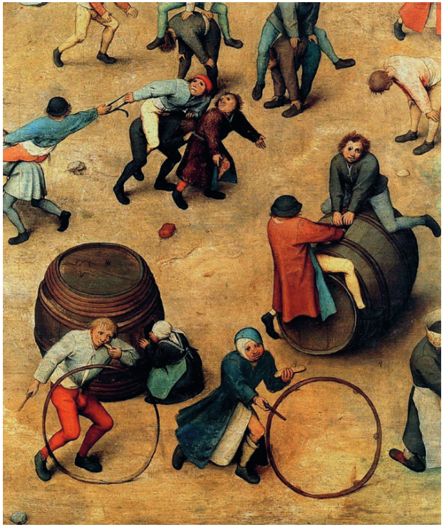 Pieter Bruegel the Elder, Children’s games (1560) Detail.