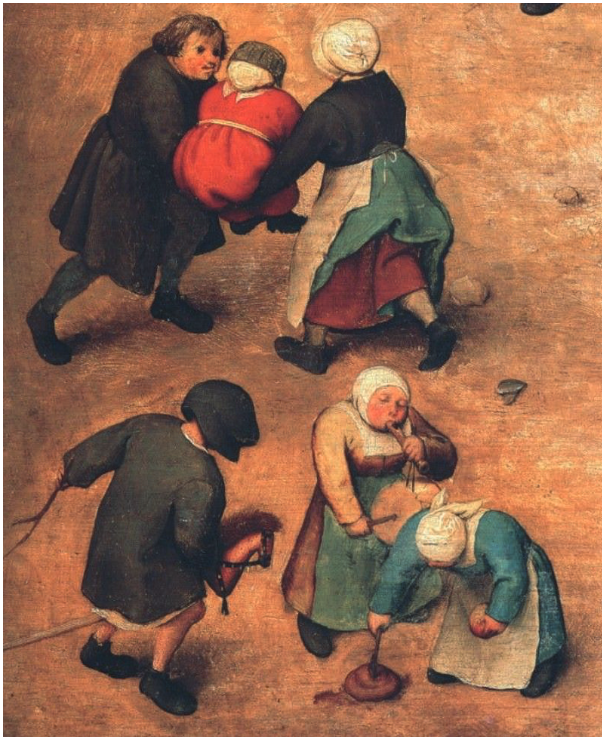 Pieter Bruegel the Elder, Children’s games (1560) Detail.