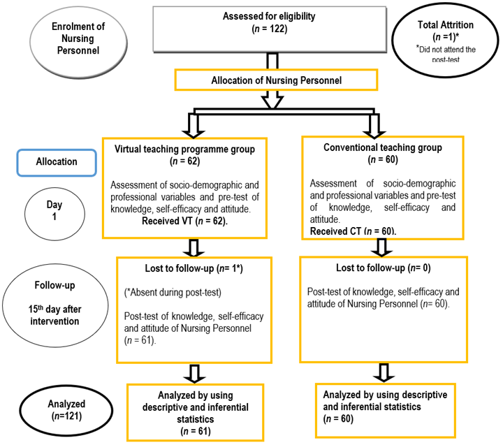 CONSORT Diagram showing flow of sampling