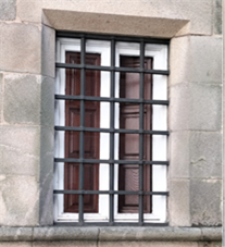 View of the window from San Francisco Street