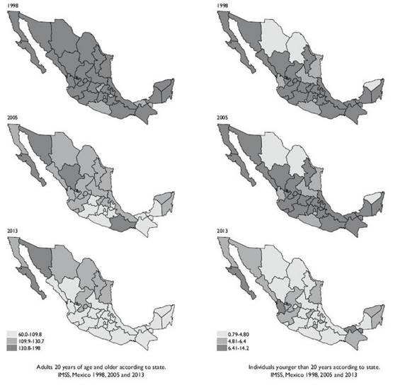 Trends in adjusted mortality rates for malignant cancers