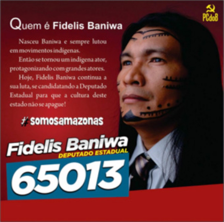 Candidatos Indígenas e Não Indígenas Conforme o Cargo Disputado nas Eleições Gerais de 2014 (%)