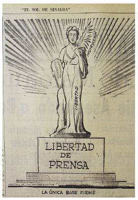 de periódico #1. “La única base firme”. 7 de junio de 1968. El Sol de Sinaloa, p. 5.