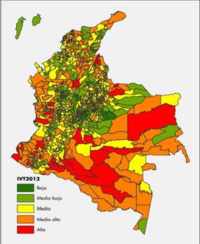Index of Territorial Vulnerability Map (2012)
