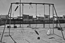 Plaza de juegos en villa El Pellín