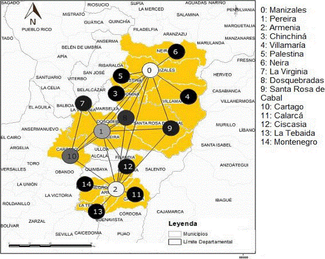 Condiciones de control espacial en la ciudad región Eje cafetero