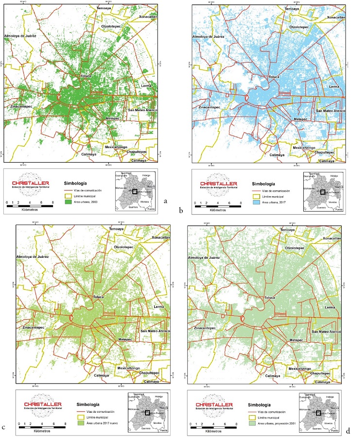 Mapas de Sat&eacute;lite y Proyecciones del Valle de Toluca