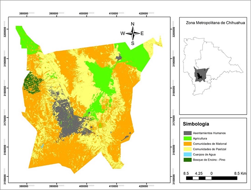 Clasificación supervisada de la imagen Landsat TM del año 1995
