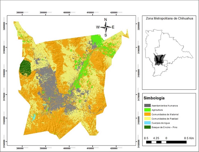 Clasificación supervisada de la imagen Landsat TM del año 2015