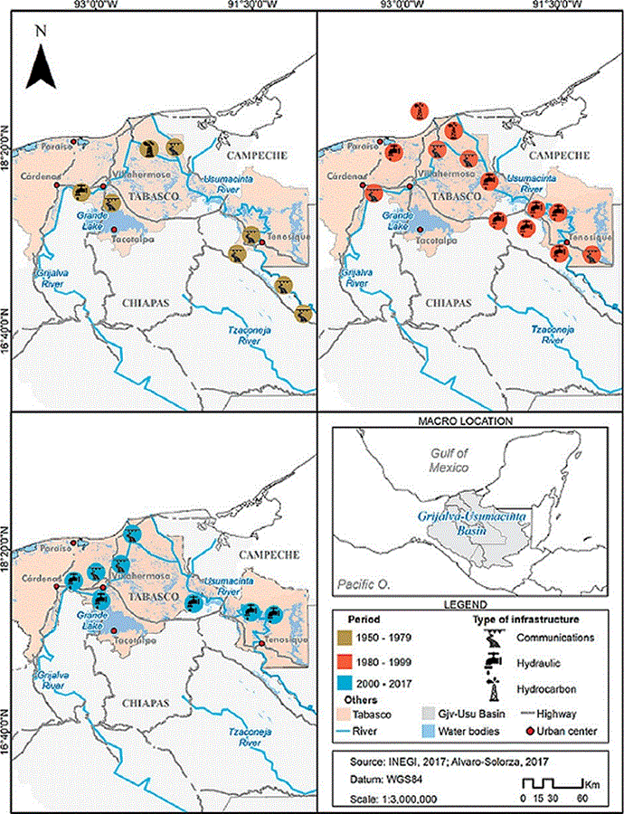 Infraestructuras en las cuencas Grijalva y Usumacinta