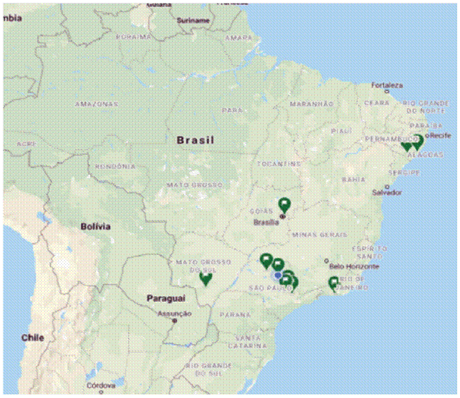 Centros de Tecnologia e Inovação do setor sucro no Brasil