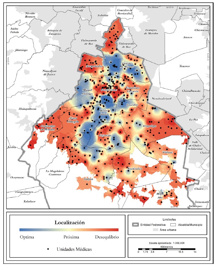 CDMX: unidades m&eacute;dicas seg&uacute;n localizaci&oacute;n sobre la vialidad