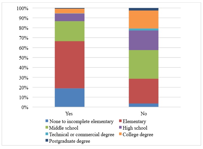 Educational Attainment by Indigenous Language Speaker Status, Ages24 to 64, Mexico, 2015