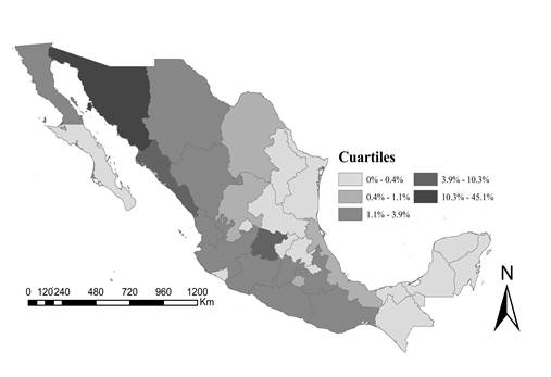 Estado de origen de personas atendidas en Unidades M&oacute;viles de Salud y Bienestar, marzo a agosto de 2020