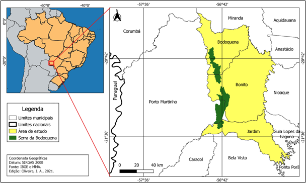 Mapa de localizao dos municpios analisados.