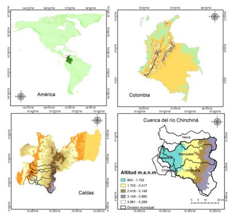 Location of the Chinchin&aacute; River Basin
