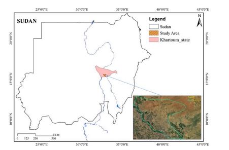 Map of the Eastern Nile Locality in Khartoum, Sudan