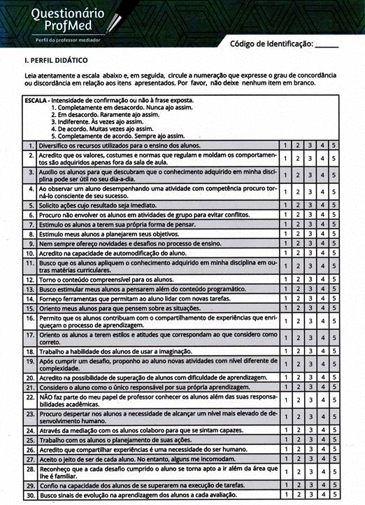 Questionário ProfMed