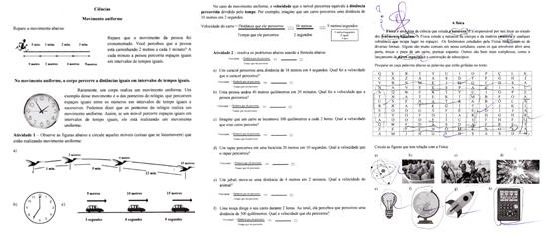 Atividades desenvolvidas com Pedro envolvendo
conhecimentos físicos