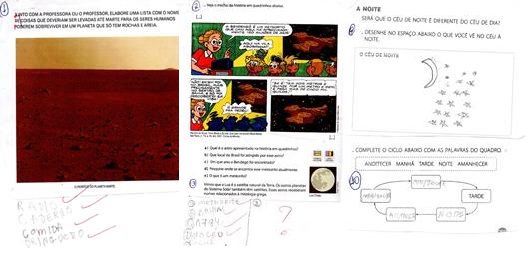 Parte da avaliação bimestral de Astronomia de
Pedro, do 2° bimestre.