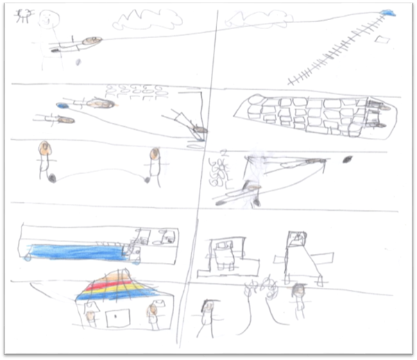 Jos�, negro, 8 anos. &ldquo;Aproveitando as f�rias&rdquo;.