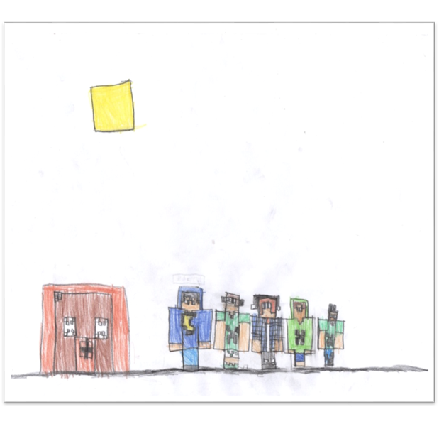 Sandro, branco, 8 anos. &ldquo;Eles s�o os youtubers no minecraft&rdquo;.