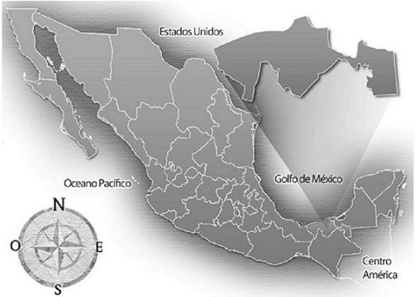 Ubicaci&oacute;n geogr&aacute;fica del estado de Tabasco del sureste mexicano