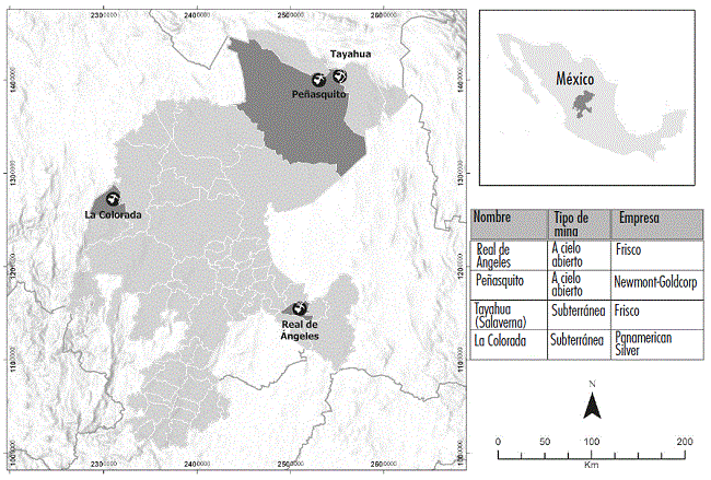 Mapa de ubicaci&oacute;n de los casos locales de an&aacute;lisis